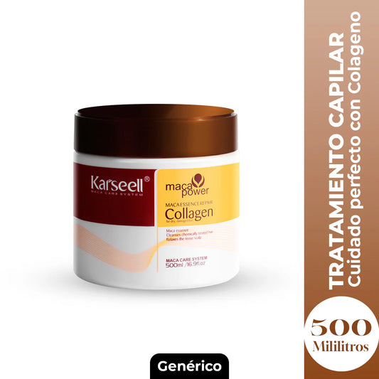 Tratamiento Capilar Karseell Maca Power Collagen 500ml – Repara, Nutre y Fortalece el Cabello Dañado